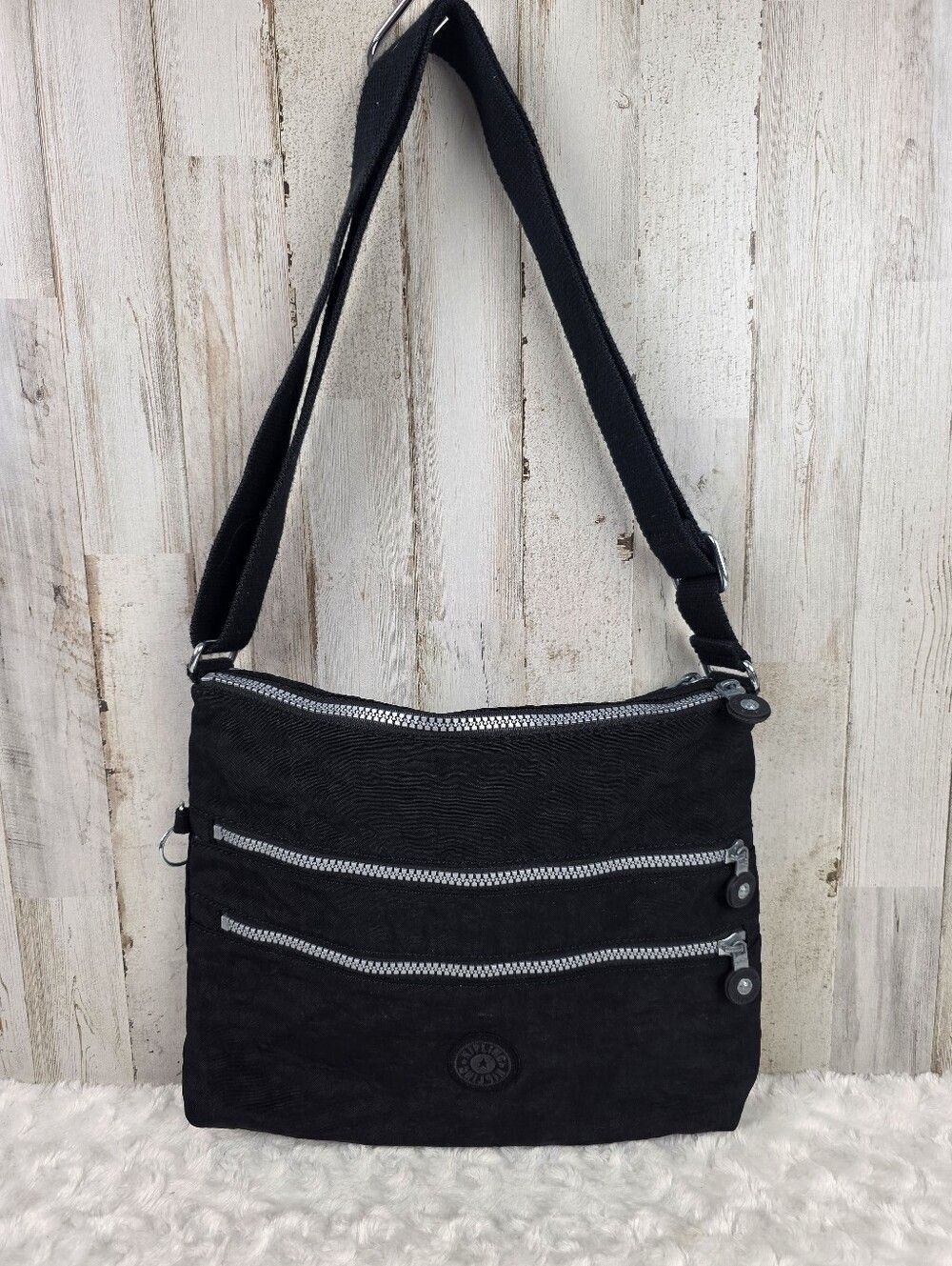 Kipling Alvar Black Crossbody Bag